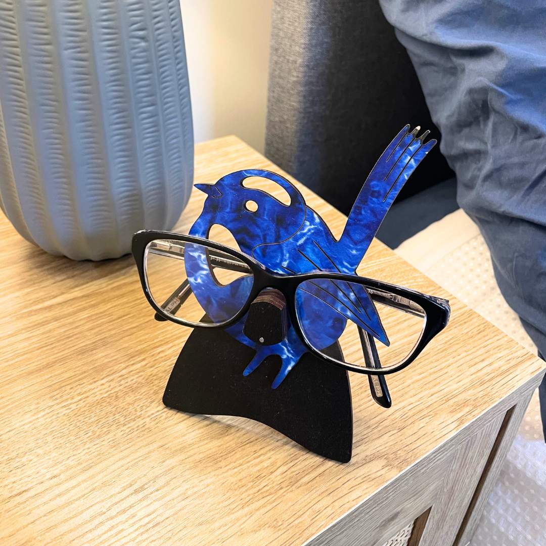 Blue Wren Glasses Stand