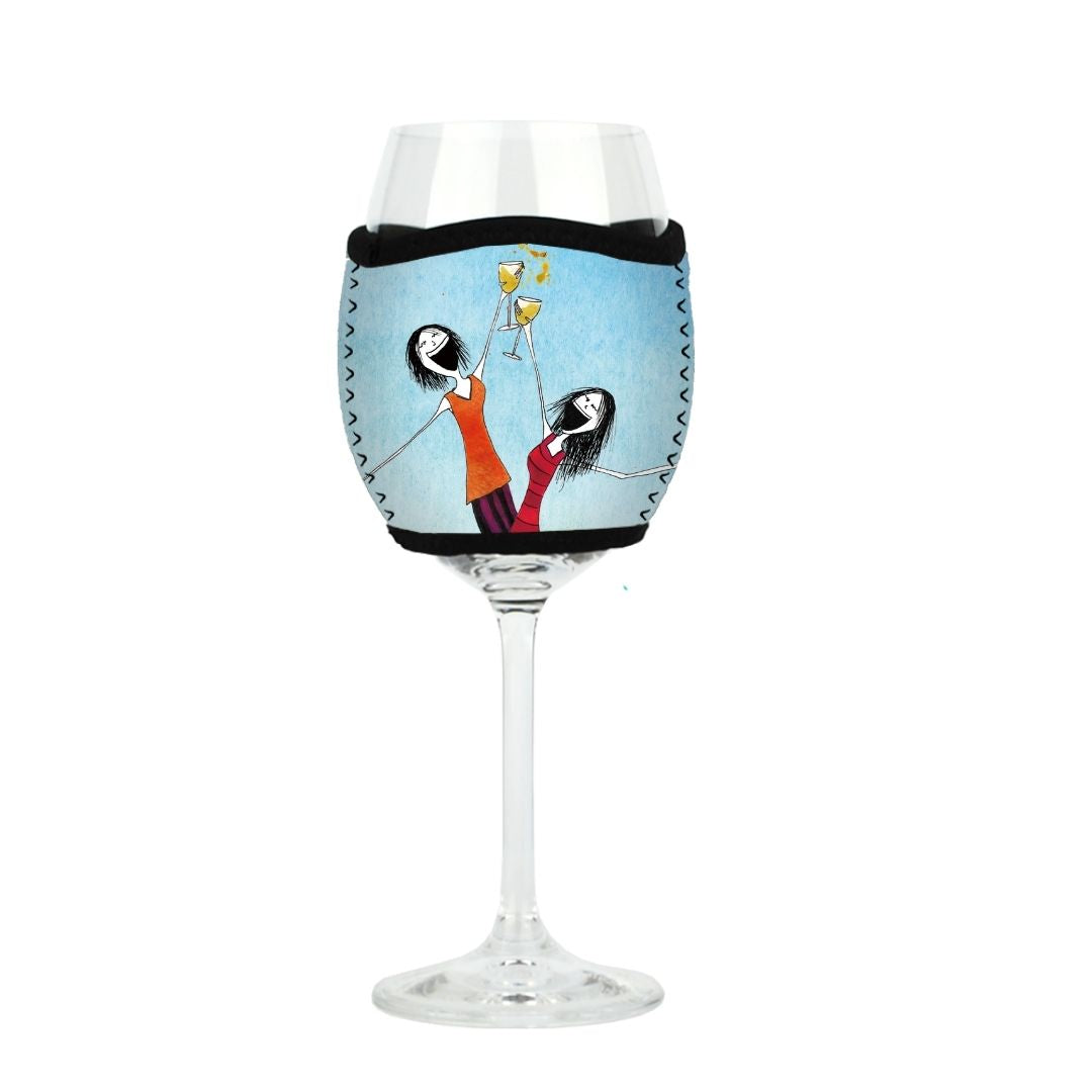 'Sometimes there needn't be a reason to say, here's to us!' - Wine Glass Cooler