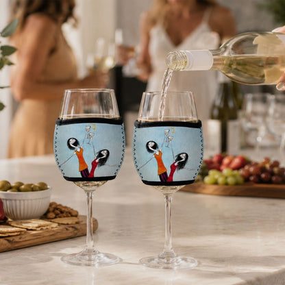 'Sometimes there needn't be a reason to say, here's to us!' - Wine Glass Cooler