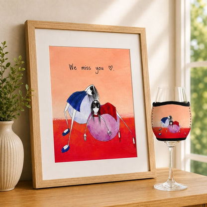 6 Pack Wine Glass Coolers - Choose Your Designs