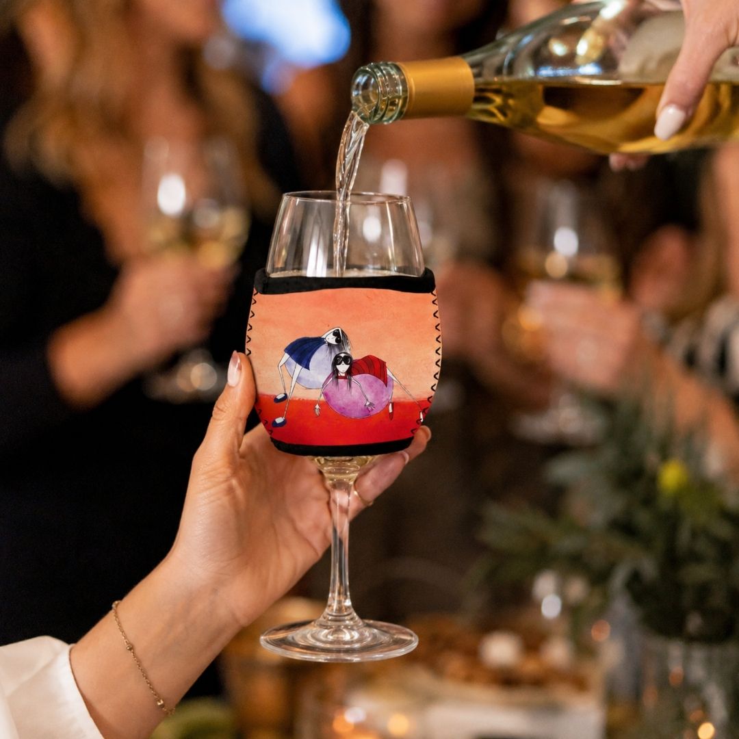 'We miss you' - Wine Glass Cooler