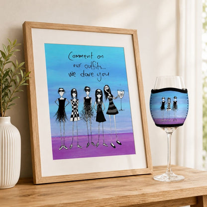 6 Pack Wine Glass Coolers - Choose Your Designs