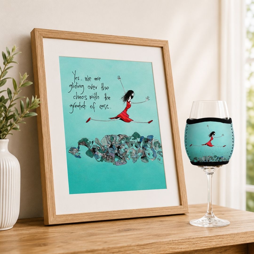 6 Pack Wine Glass Coolers - Choose Your Designs