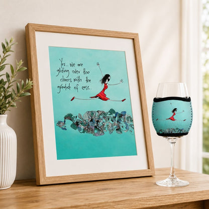 6 Pack Wine Glass Coolers - Choose Your Designs