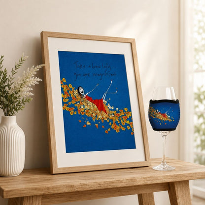 'Take a bow lady, you are magnificent' - Wine Glass Cooler