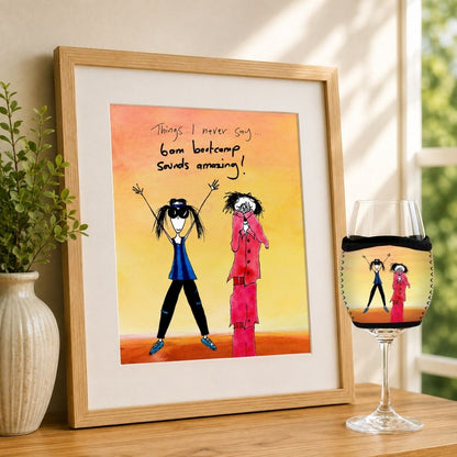 'Things I never say - 6am bootcamp sounds amazing' - Wine Glass Cooler