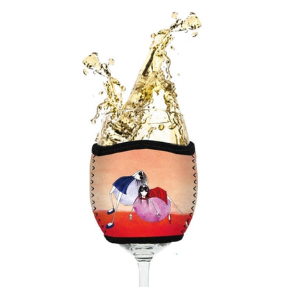 'We miss you' - Wine Glass Cooler