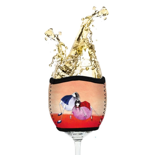 'We miss you' - Wine Glass Cooler