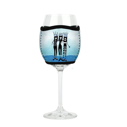 'We Three Queens - Wine Glass Cooler