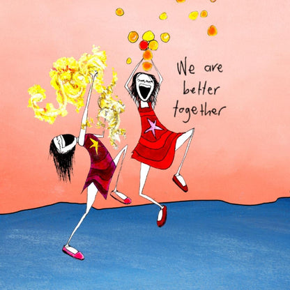 'We are better together'- Wine Glass Cooler
