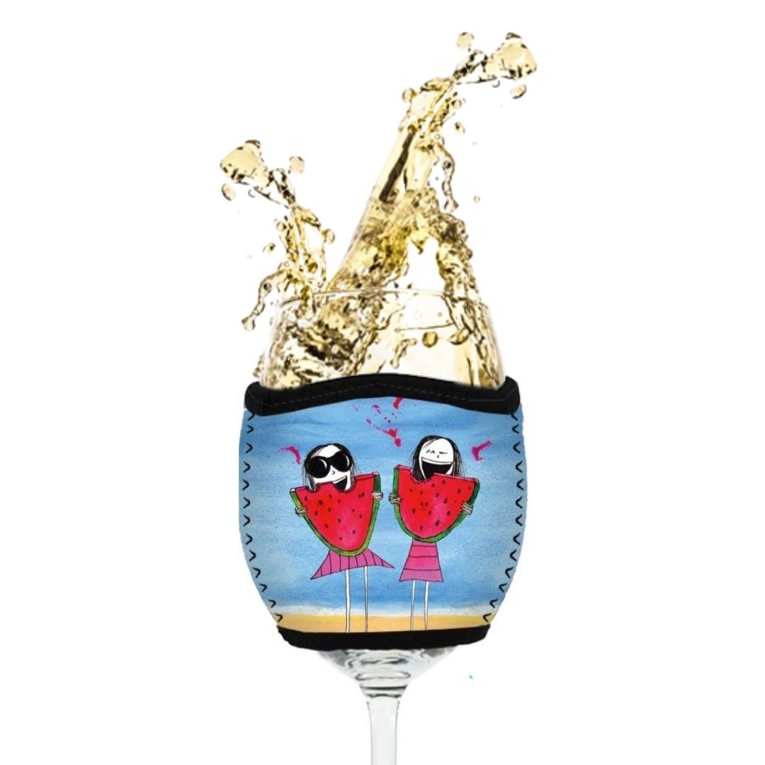 'Life is messy, embrace it' - Wine Glass Cooler