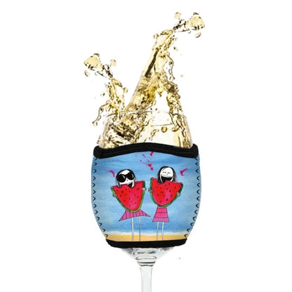 'Life is messy, embrace it' - Wine Glass Cooler