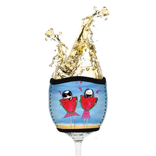 'Life is messy, embrace it' - Wine Glass Cooler