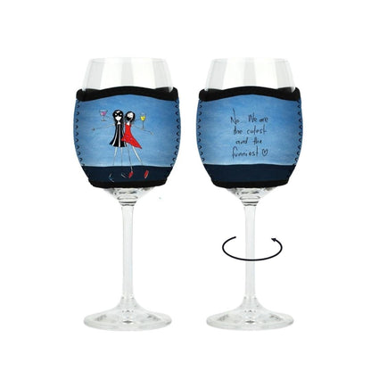 Yes, we are the cutest and funniest'- Wine Glass Cooler