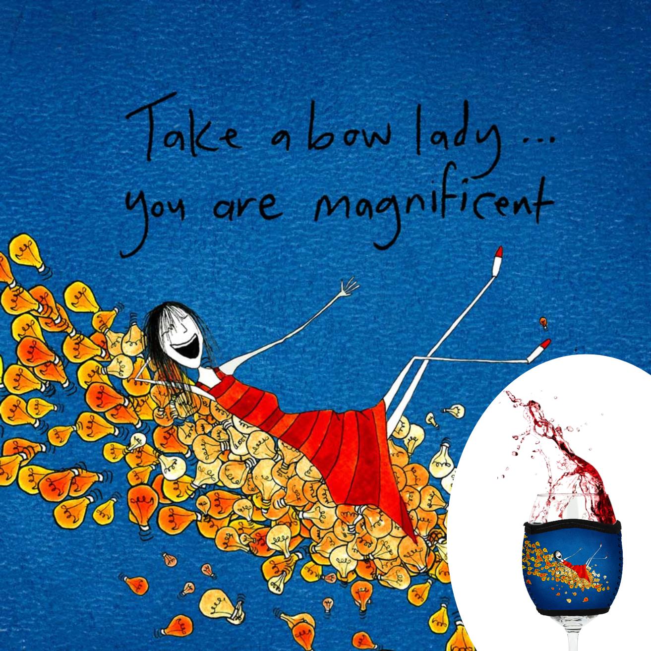 'Take a bow lady, you are magnificent' - Red Wine Glass Cooler