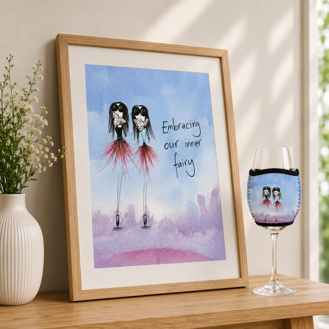 'Embracing our inner fairy' - Wine Glass Cooler
