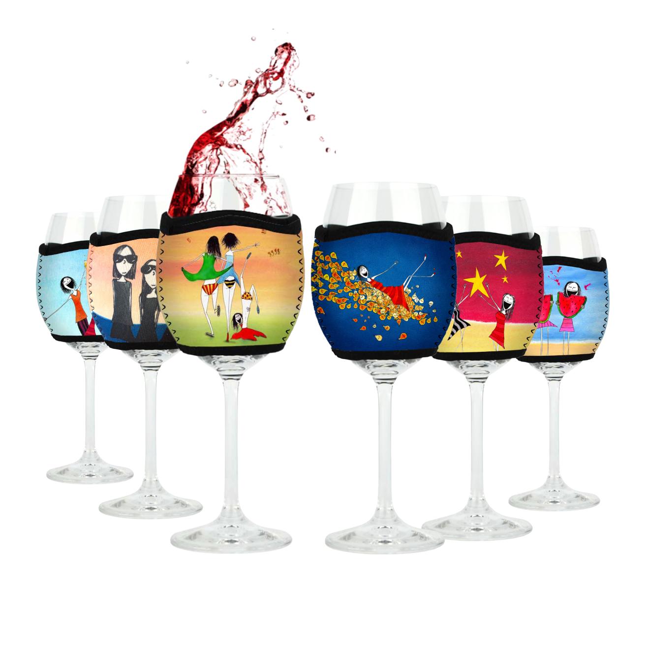 6 Pack Best Sellers - Red Wine Glass Cooler