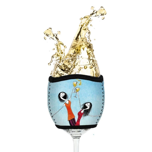 'Sometimes there needn't be a reason to say, here's to us!' - Wine Glass Cooler
