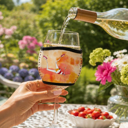 'Nothing like over committing' - Wine Glass Cooler
