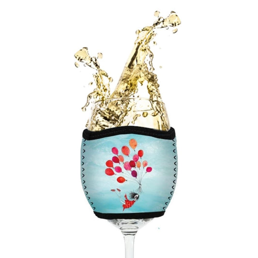 'I love you' - Wine Glass Cooler