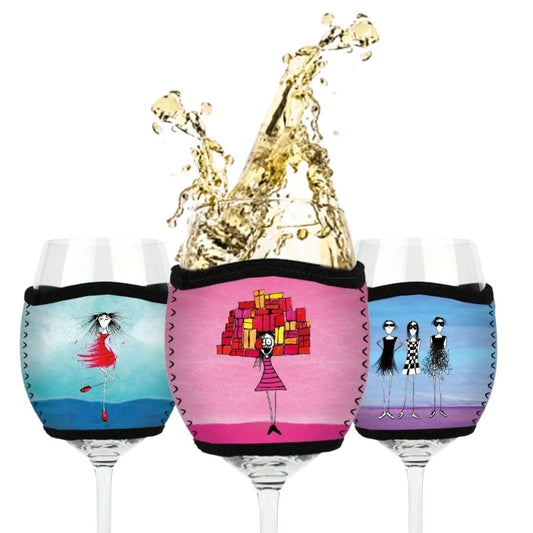 3 Pack Wine Glass Coolers - Dare You, Carry More, Meltdown