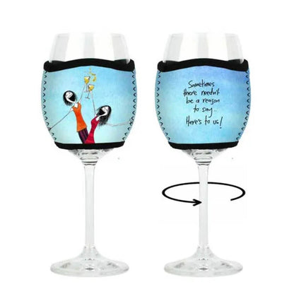 'Life is messy, embrace it' - White Wine Glass Cooler