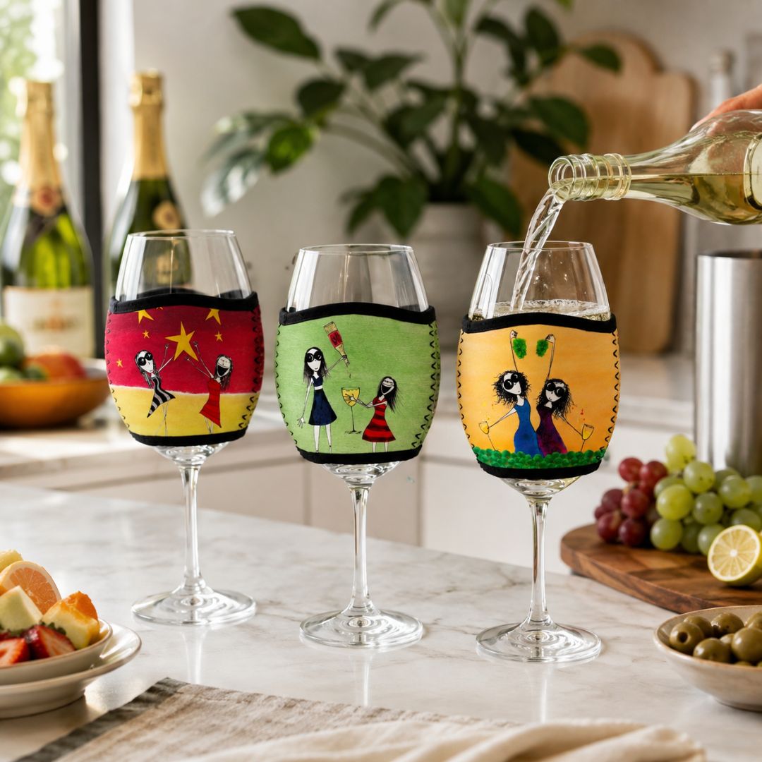 'Nothing like over committing' - Wine Glass Cooler