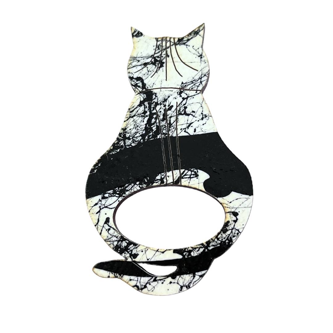 Attitude Cat Glasses Brooch (10 Colors)