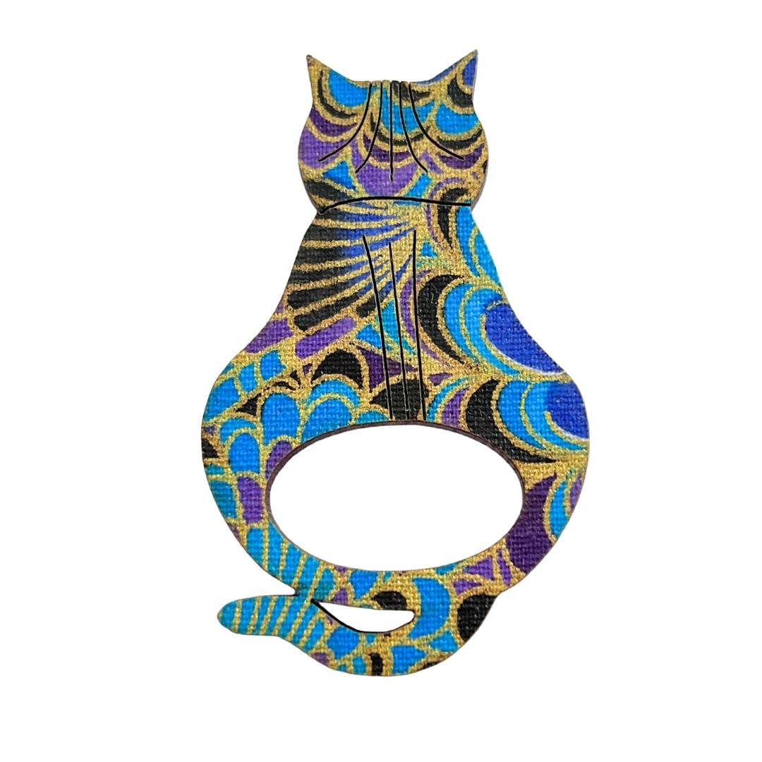 Attitude Cat Glasses Brooch (10 Colors)