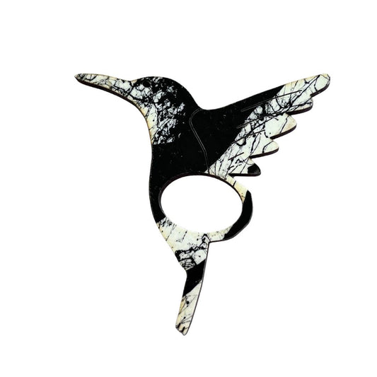 Hummingbird Glasses Brooch • Multiple Colours