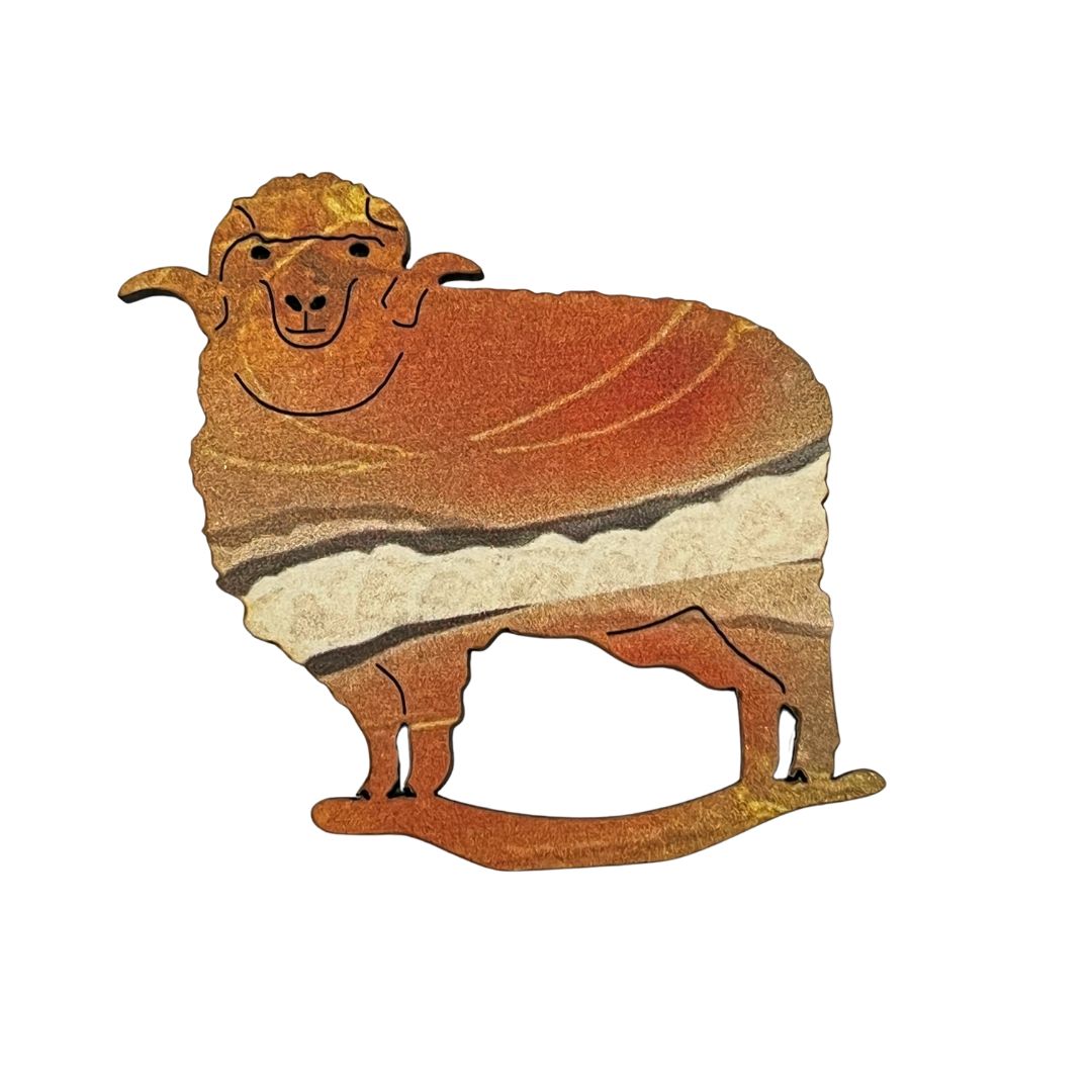 Ram Glasses Brooch (4 Colors)