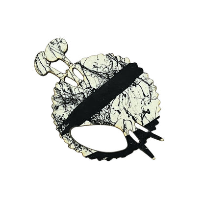 Wool & Knitting Needles Glasses Brooch (4 Colors)