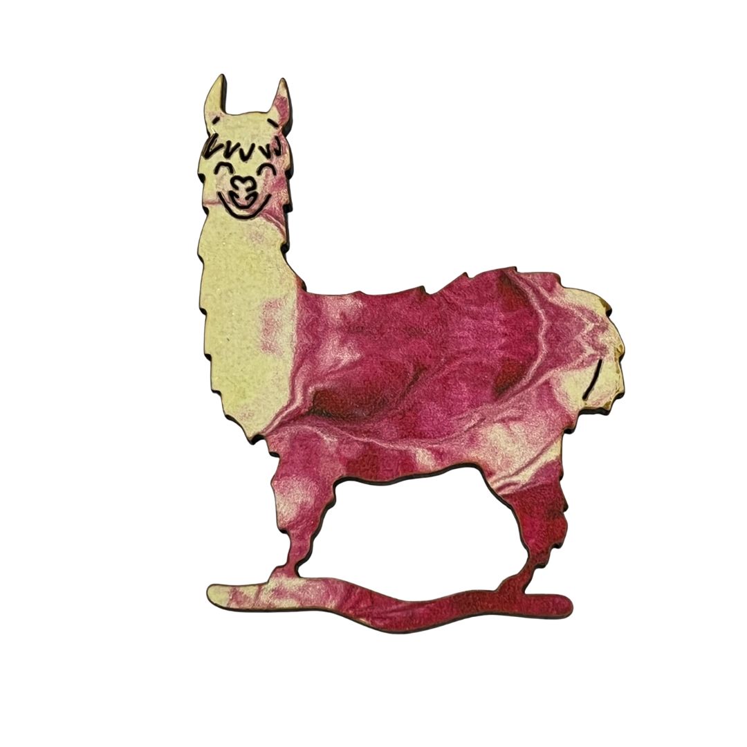 Alpaca Glasses Brooch (4 Colors)
