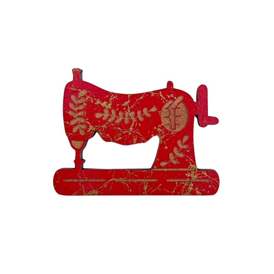 Sewing Machine Glasses Brooch (5 Colors)