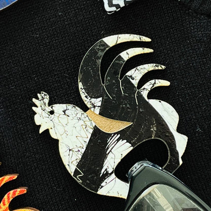 Rooster Glasses Brooch (5 Colors)