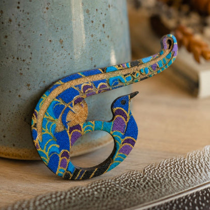 Lyrebird Glasses Brooch (5 Colors)