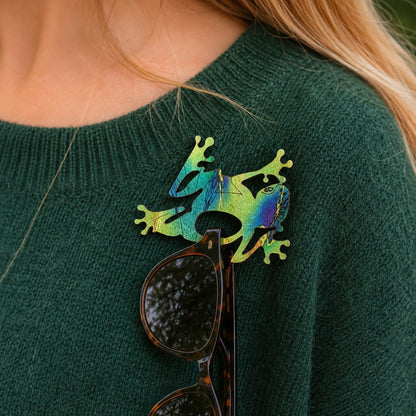 Frog Glasses Brooch (2 Colours)