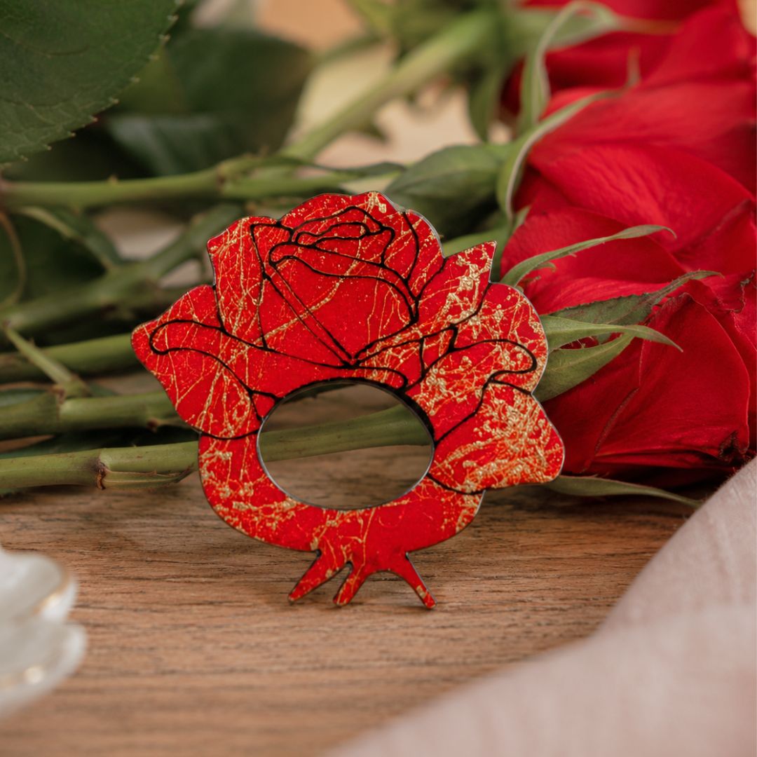 Rose Glasses Brooch (3 Colors)