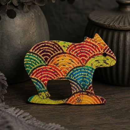 Wombat Glasses Brooch (5 Colors)