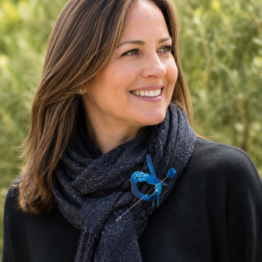 Blue Wren Scarf Pin (7 Colors)