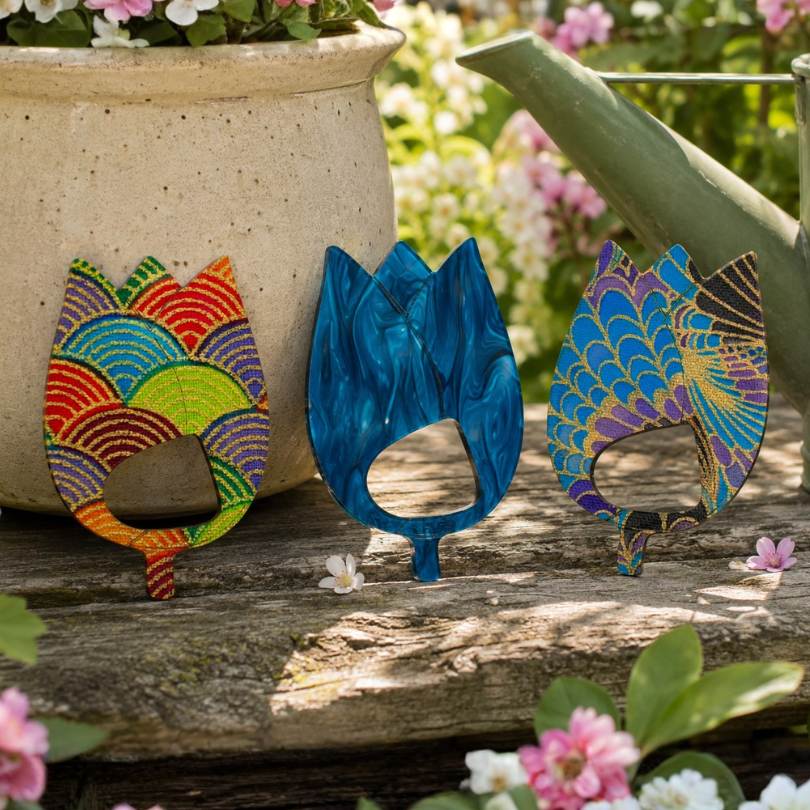 Tulip Glasses Brooch (8 Colors)
