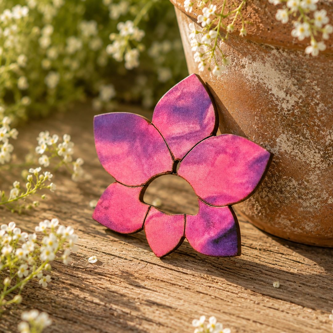 Orchid Glasses Brooch (8 Colors)