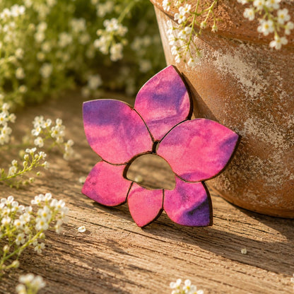 Orchid Glasses Brooch (8 Colors)