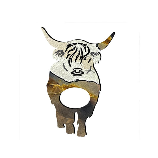 Highland Cow Glasses Brooch (4 Colors)