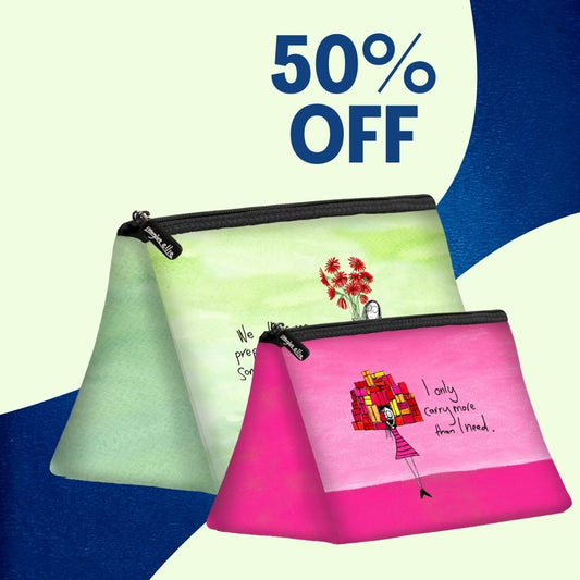50% OFF - Bathroom Bag with every Cosmetic Bag