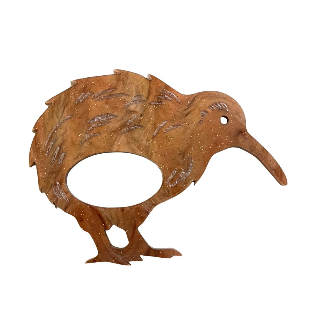 Kiwi Glasses Brooch (4 Colors)