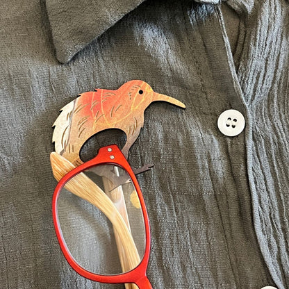 Kiwi Glasses Brooch (4 Colors)