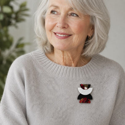 'Alma Stack' Magnetic Brooch