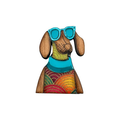 'Cool Dog' Magnetic Brooch