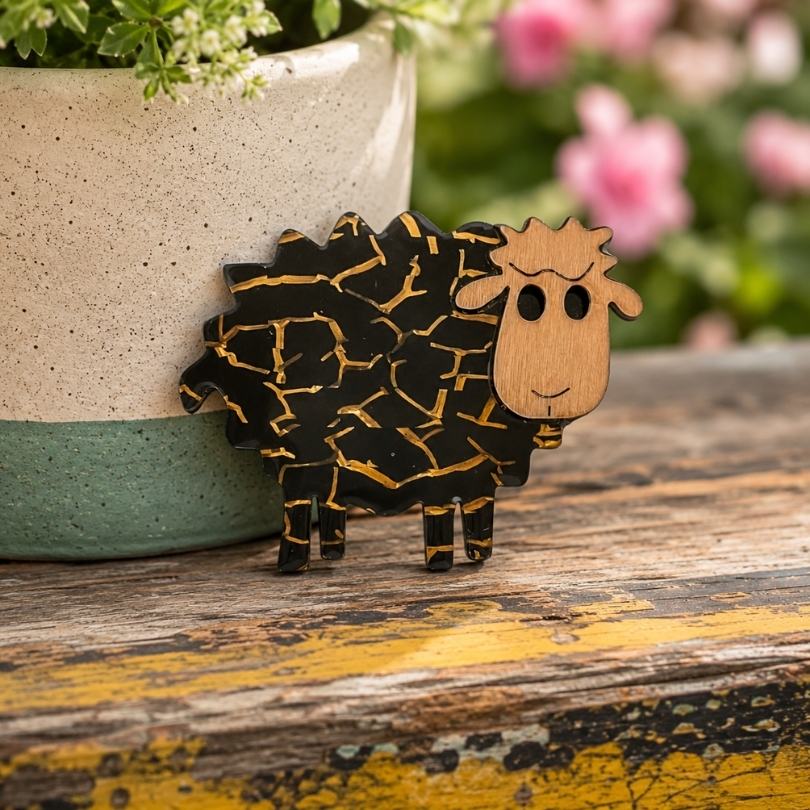'Sheep' Magnetic Brooch